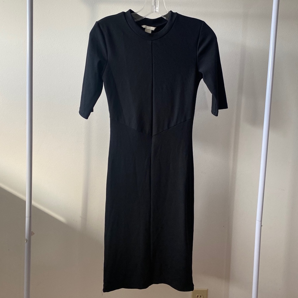 Sexy Ribbed Black H&M Dress Small